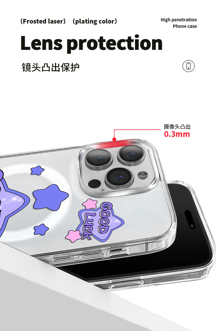 手機殼｜iPhone16Pro二合一磁吸手機殼蘋果14適用ins風13代發12Pro「ZQ0109」24.11-3