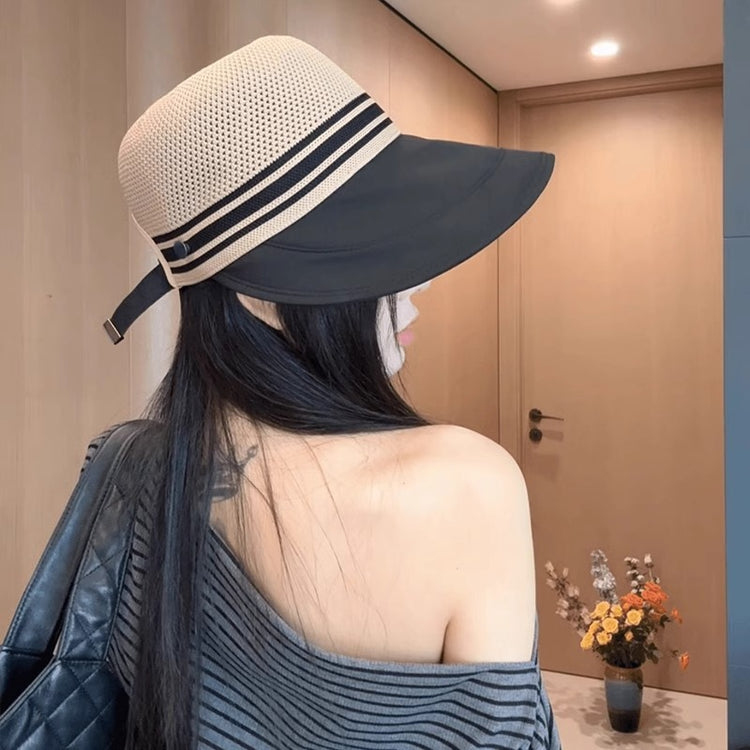 流行帽子 | 2025新款防曬遮陽帽子女夏季鏤空透氣太陽帽大檐沙灘遮臉漁夫帽子「C5131」25.04-3