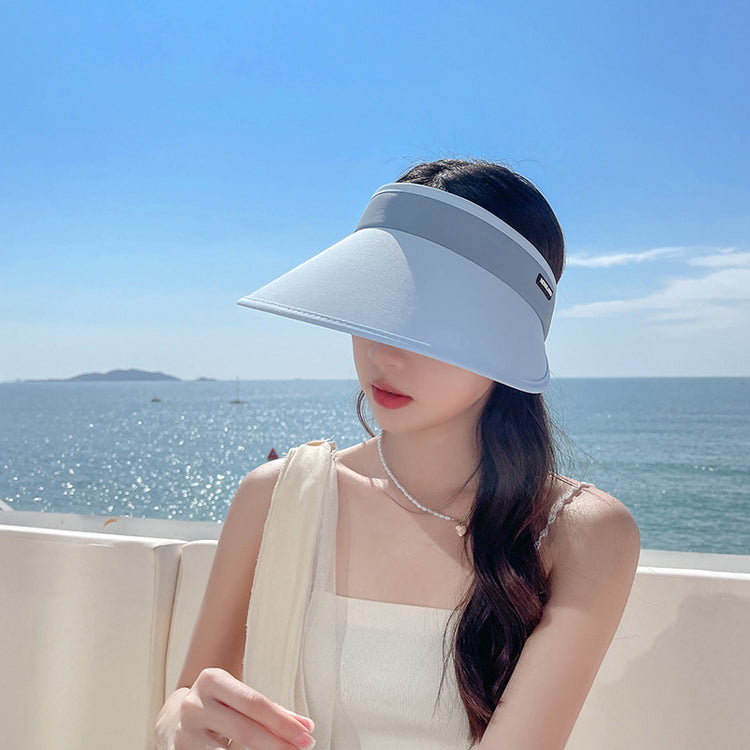 流行帽子 | 夏季遮陽防曬帽子空頂帽潮流百搭時尚大檐顯臉小無頂太陽遮陽帽「C0938」22.03