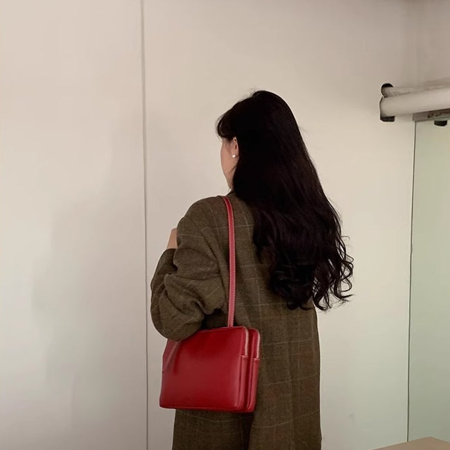 日韓流行 | 小眾設計韓版女包2024新款ins雙子包簡約單肩腋下包潮百搭斜跨包「9300#」24.01-3